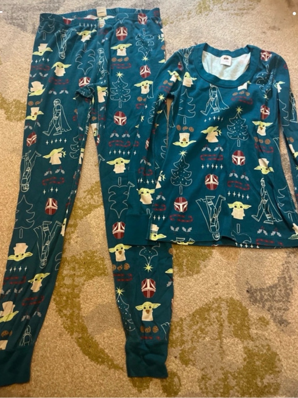Star Wars Kids Teal Holiday Pajama Set